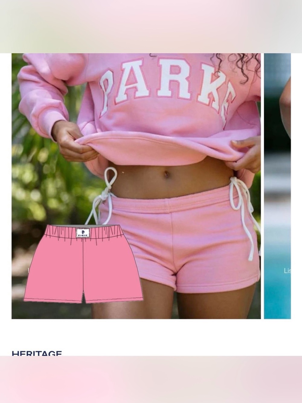 PARKE summerland conch mini short- L